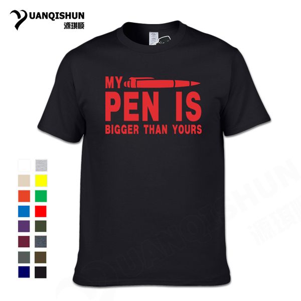 

funny my pen is bigger than yours letters 2018 summer new casual % cotto men's short sleeve tees hooded sweatshirt hoodie men t shirt