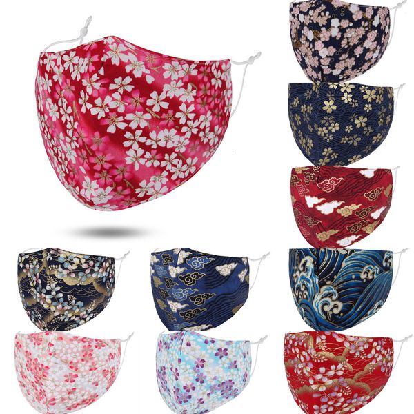 

cotton factory fashion 3d printing face flower dustproof outdoor cycling cloth mouth mask for washable resuable 4 p1g5e