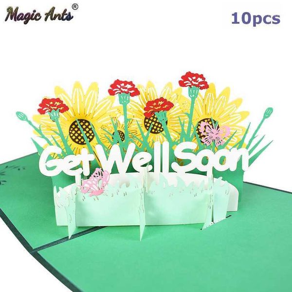 

10 pack sympathy card -up flowers cards for sympathy get well soon greeting cards for women men kids wholesale1