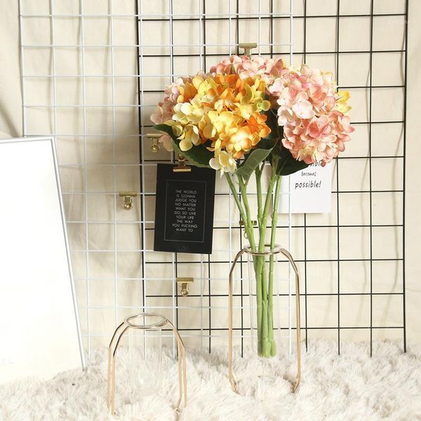 

10pcs/lot silk flowers hydrangea diy gift wedding decor christmas home fake floristics farmhouse decor artificial flowers wreath1