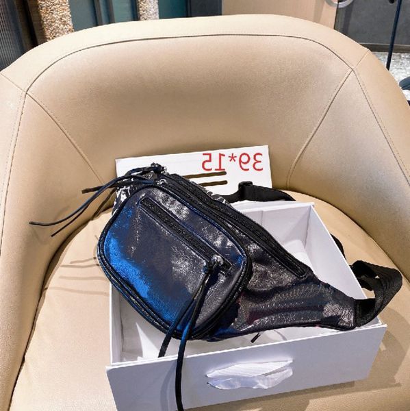 

fashion men's waist bag 21 new designer high-end pattern female messenger handbag texture trendy chest bag wf2012072