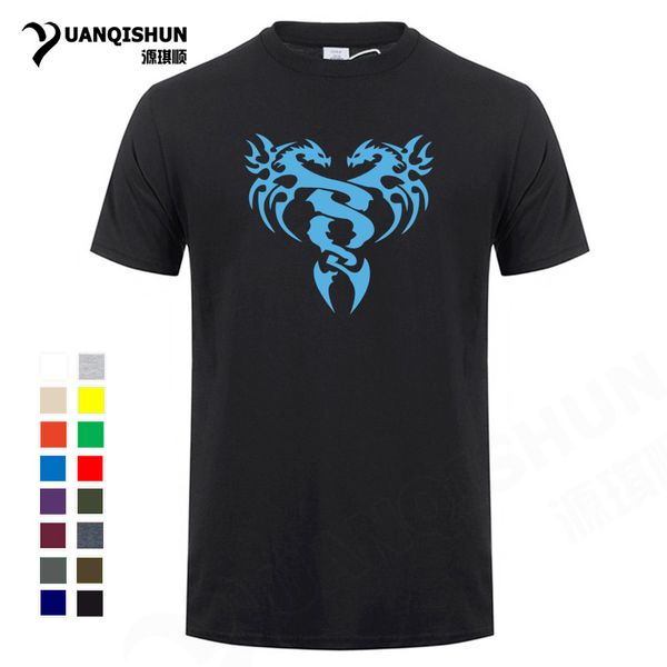 

sport 2019 men's t-shirts dragon cartoon printing cotton short-sleeved t shirt men casual o-neck brand tee shirt men plus size xs-3xl