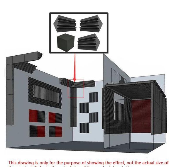 

bass trap foam wall corner audio sound absorption foam studio accessorie acoustic treatment jllvwh bdebag
