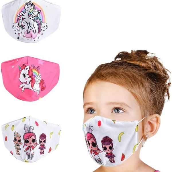 

grneric 3-piece face mask washable and reusable, adjustable size for children