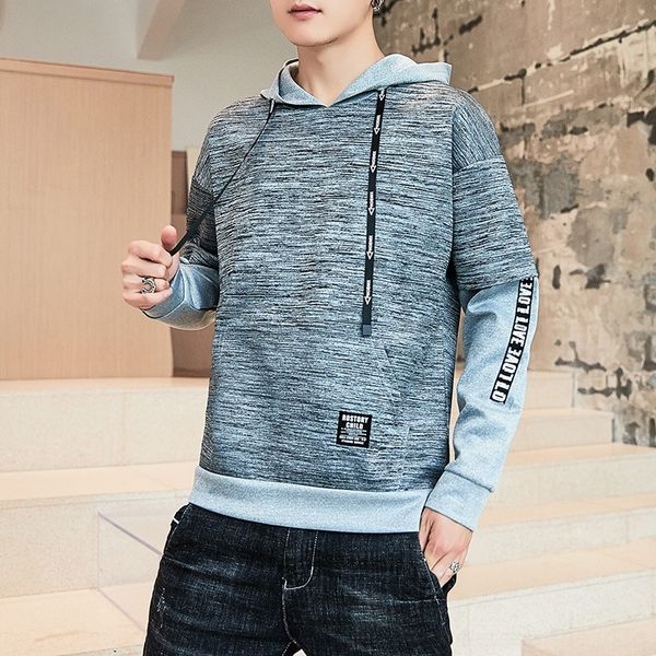

rsf3k 2019 autumn pullover pullovercoat pullovernew men's sweater pullover autumn korean yylr8 youth hoodie clothes loose coat fashion, Black