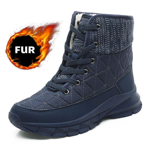 

boots 2021 female lace-up bootswomen women's winter shoes for snow, Black