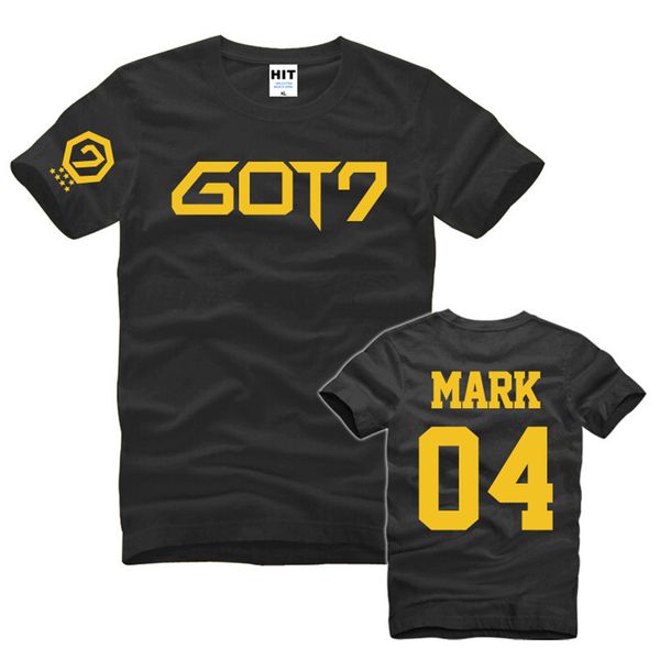 

got7 mark 04 fans men's t shirt t shirt for men 2016 new short sleeve fashion tee camisetas hombre sport hooded sweatshirt hoodie