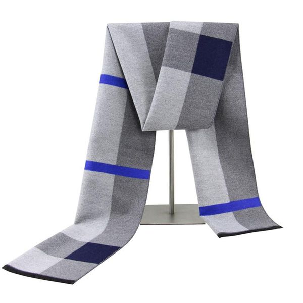

scarves scarf for men,scarf men, warm korean plaid scarf, men's, Blue;gray