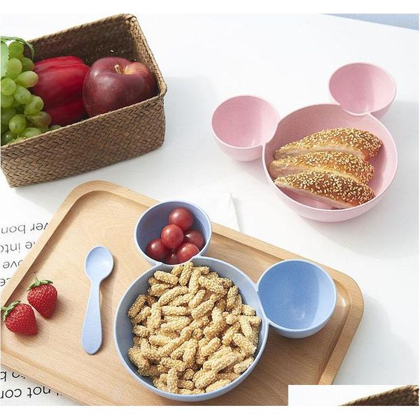

cute cartoon children bowl dishes baby feeding bowls degradable material baby dinner food container fruit plate ki sqcvph pets2010