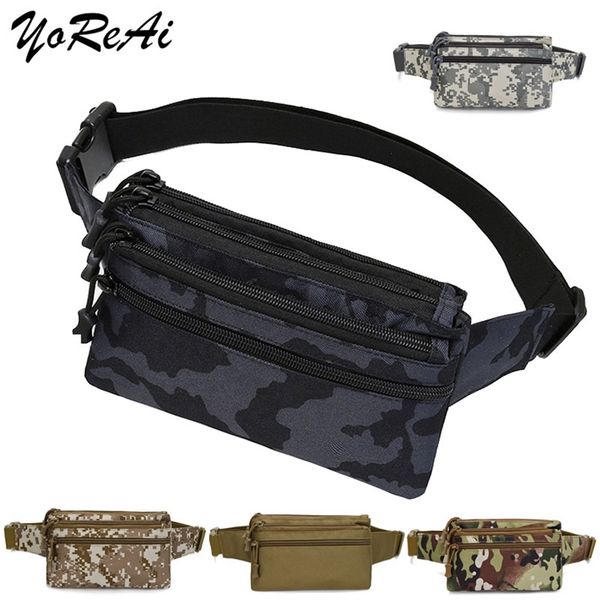 

yoreai men waist bag pouch waterproof military belt shoulder bags molle nylon mobile phone wallet travel tool chest packs 220216