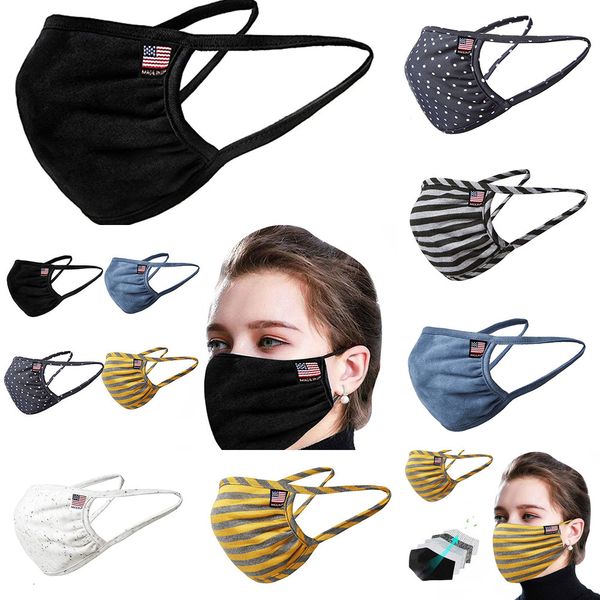 

flag womenthe face spotted designer striped american mask dust-proof reusable cloth masks protection anti dust protectiv