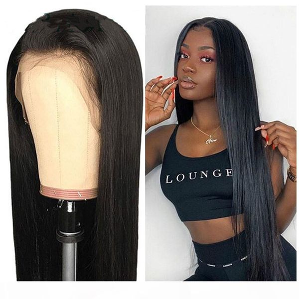 

black women lace front wigs long straight natural black straight wig, Black;brown