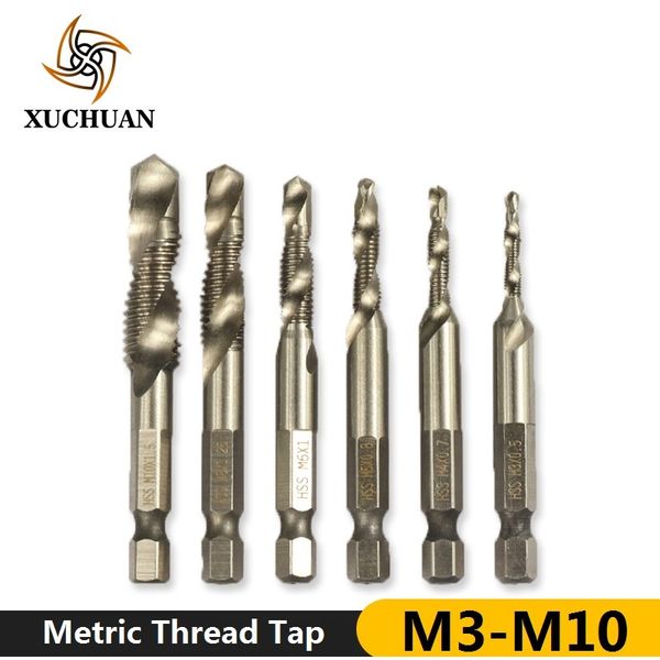 

hss thread tap spiral taps machine tap 1/4'' shank screw drill bits hand taps metric thread tapping tools threading machine