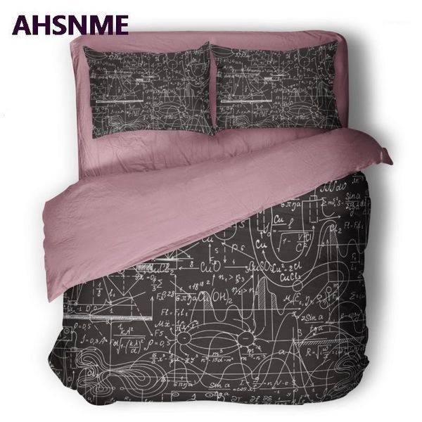 

ahsnme school college geek quilt cover set higher mathematical formula function relationship bedding set customized king bed1