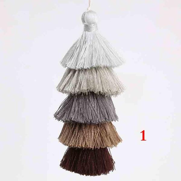 

6pcs lot five layer tassels silk fringe bangs flower tassel trim decorative tassels for curtains home decoration accessories h bbyksq