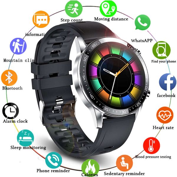 

lige - smart watch men, waterproof sports device phone and bluetooth for android ios, 2021bgt