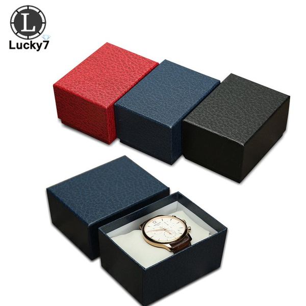 

оптом черные кожаные часы box браслет ювелирные изделия коробка мужчина часы подарок показал фабрику, Pink;blue