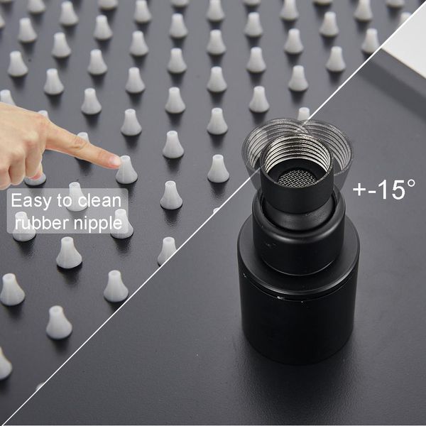 

матовый черный смеситель для душа жк-цифровой дисплей водопад ванна душ смесителя 2 3 способы переключающий смеситель ручной spray system bb