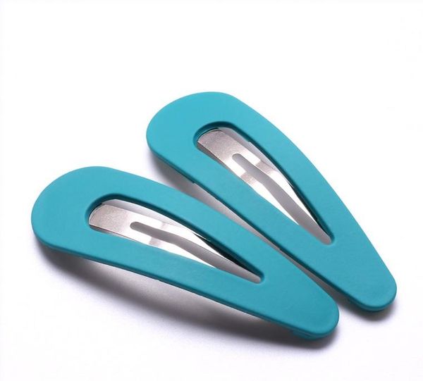 

7cm snap hair clips for baby girls hairpin cute accessories clips 2pcs 10 color clip hair hairdressing children metal barrettes bbygql, Slivery;white