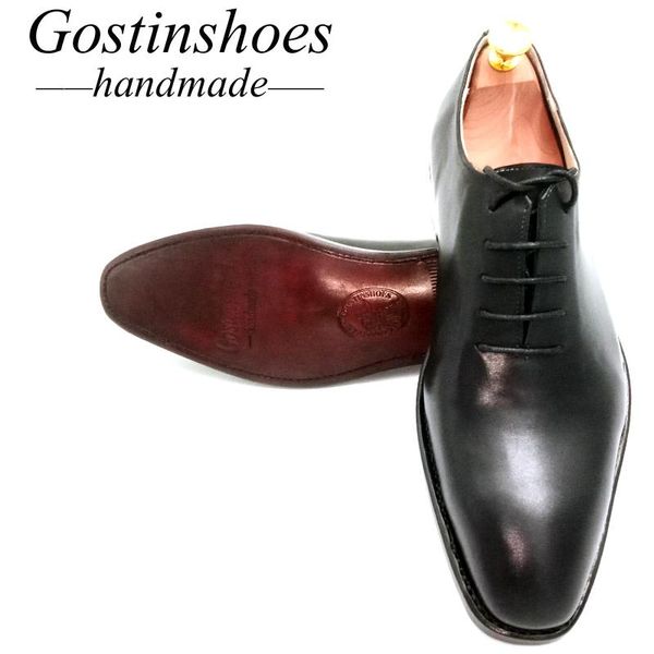 

sale 44 goodyear фальцовые handmade классические мужские оксфорды формальное платье обувь кожа коровы всего cut для свадебных горком black