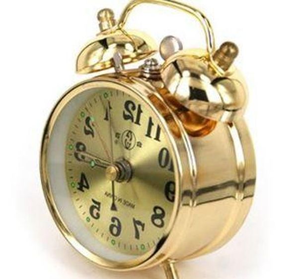

new old fashioned clockwork alarm clock vintage wound-up manual mechanical alarm bbymcu packing2010