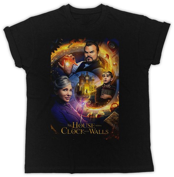

cool the house with a clock movie poster tshirt black mens t shirt graphic tee shirt sport hooded sweatshirt hoodie