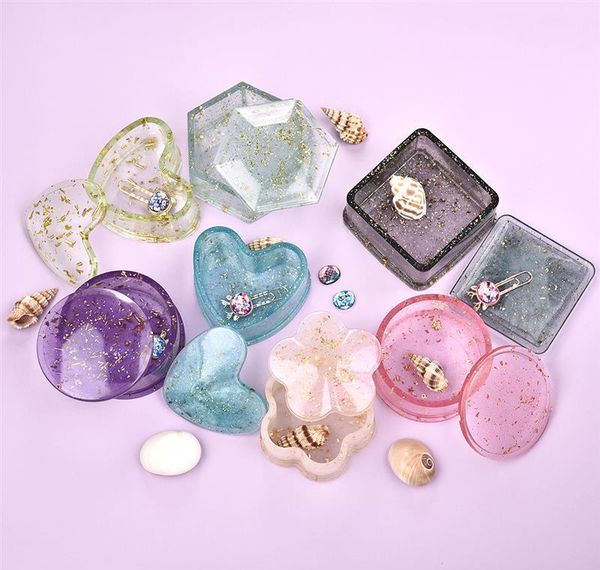 

diy crystal epoxy resin mold storage box molds jewelry box mold jewelry making tools gift wmtuma jjxh