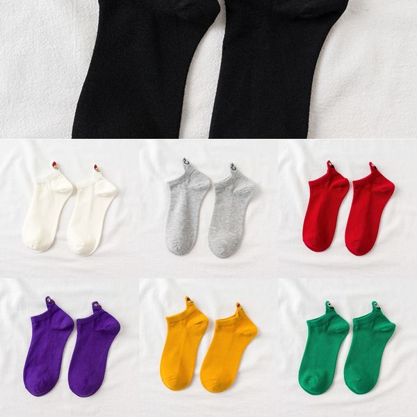 

дети чистый хлопок весной и летом прилив детского children'ssocks милых смешных модули мультфильм корейская версия ulzzang любителей лодка н, Black