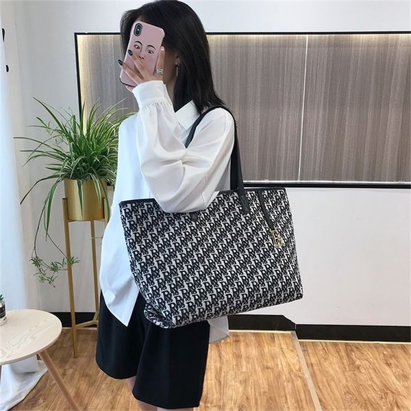 

factory store shop tote women's new high-capacity canvas shopping versatile one shoulder bag wholesale store