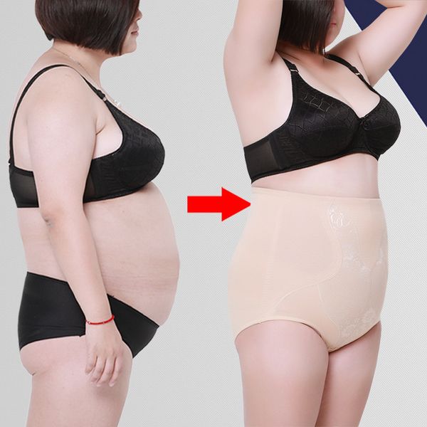 Frauen Abnehmen Steuer Höschen Große Größe 5XL Hohe Taille Bauch Shaper Slip Weibliche Feste Körper Shapewear Unterwäsche Dropshipping T200707