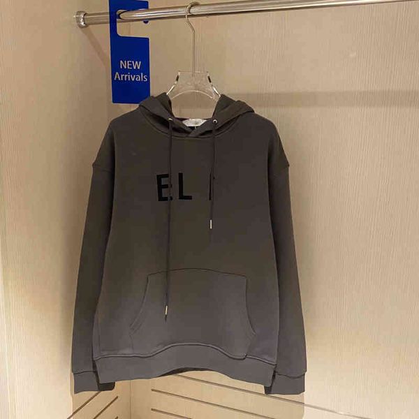 

2022 factory wholesale new capsule letter printed grey hooded sweater women's fashion autumn loose ins long sleeve large coat, Black