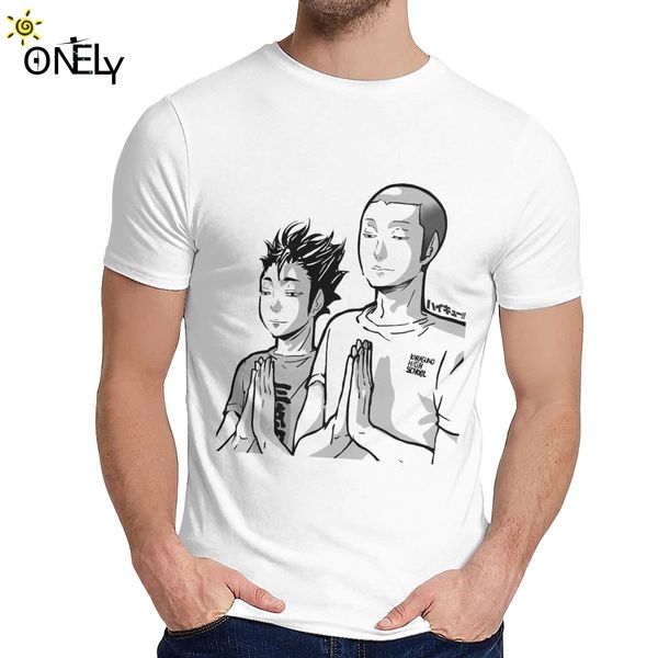 

classic round neck haikyu t-shirt tananoya praying t-shirt casual for man soft la camiseta s-6xl sport hooded sweatshirt hoodie