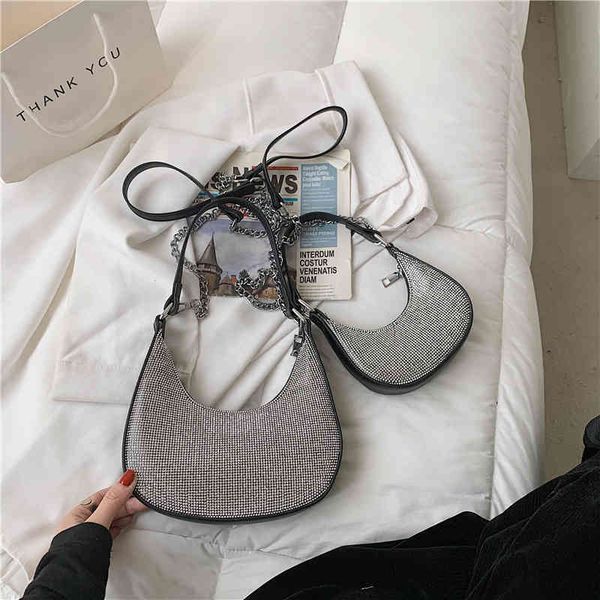 

2022 factory outlet net red women's spring and summer new single shoulder personality niche sequin underarm bag miep