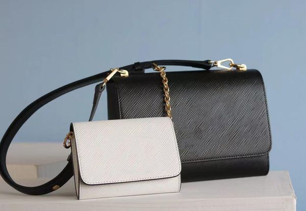 

2022 original luxury designer bag wallet twist and twisty handbag leather shoulder bags crossbodys handbags two color in