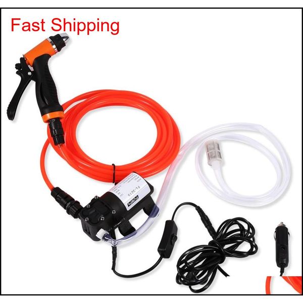 

car high pressure power water gun garden washer hose 12v self-priming water pump spra qylaol garden2010