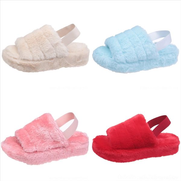 

jls walker spring plush slippers plush slipper minion women's ears home furry open toe new sapato indoor slippers winter feminino, Black