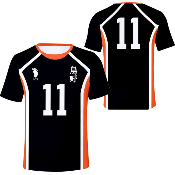 

men haikyuu anime volleyball junior jersey summer sports 3d print shirts horror kawaii hentai men clothing