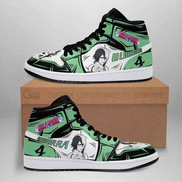 

ulquiorra cifer sneakers bleach anime sho fan gift idea, Black