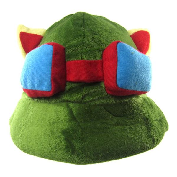 

party masks brdwn swift scout teemo green cosplay cricket-cap sun hat peaked cap