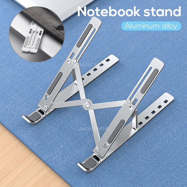 

portable foldable notebook stand adjustable aluminium alloy lapstand tablet cooling bracket for macbook air pro ipad