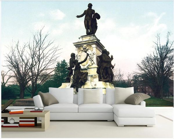 

3d wallpaper custom p mural european architecture foreign statues background home decor 3d wall murals wallpaper in the living room
