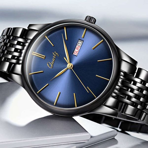 

angela bos quartz watch men's watch simple thin style manufacturer's z8017 coyb, Slivery;brown