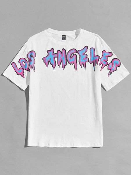 

men letter graphic tee f9nc#, White;black