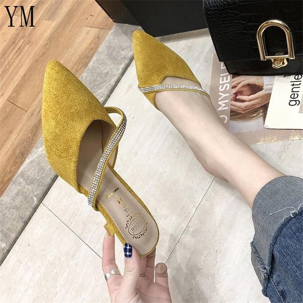

2020 summer heel thin high heels sandals lady pumps classics slip on shoes women party shoes wedding slingbacks, Black