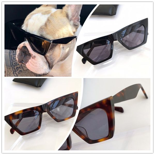 

luxurious designer 41468 sunglasses for women classic fashion design glasses uv protection cat eye frame come with case, White;black