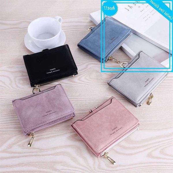 

women wallets short ports rits pu leather credit card holder women's handbag vintage letter tas carteira mujer, Red;black