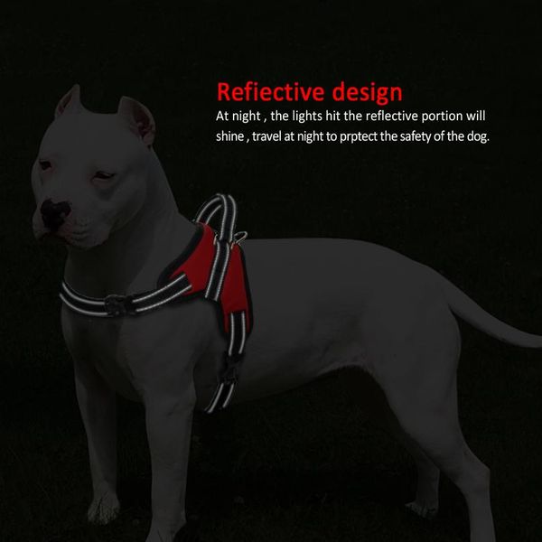 

adjustable nylon pet dog harness vest reflective mesh big harnesses for small medium large dogs walking training k9 hu bbyubi