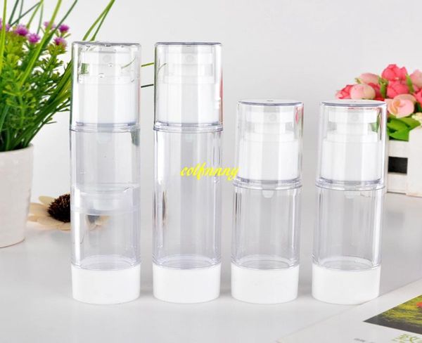 

storage bottles & jars 1000pcs/lot 50ml transparent vacuum bottle empty pump 30ml clear perfume for essence lotion