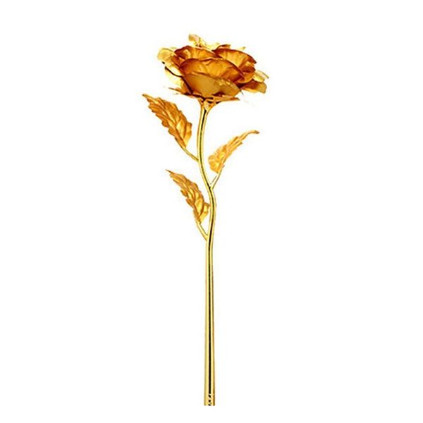 

fashion 24k gold foil plated rose creative gifts lasts forever rose for lover's wedding valentine day gif sqcubs bbgargden