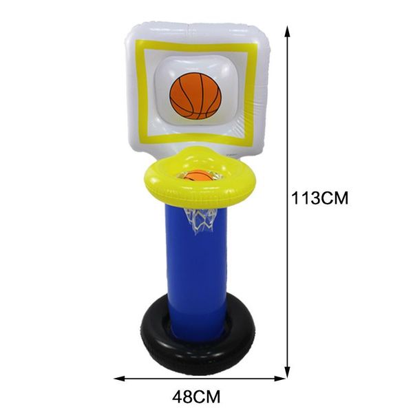 

funny small sized family basketball stand inflatable summer cool amusement equipment children yard sports props family accompany wmtwyd